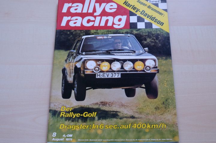 Deckblatt Rallye Racing (08/1975)